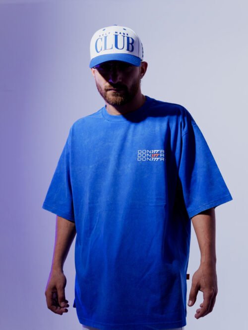 Camiseta 3TS azul oversize