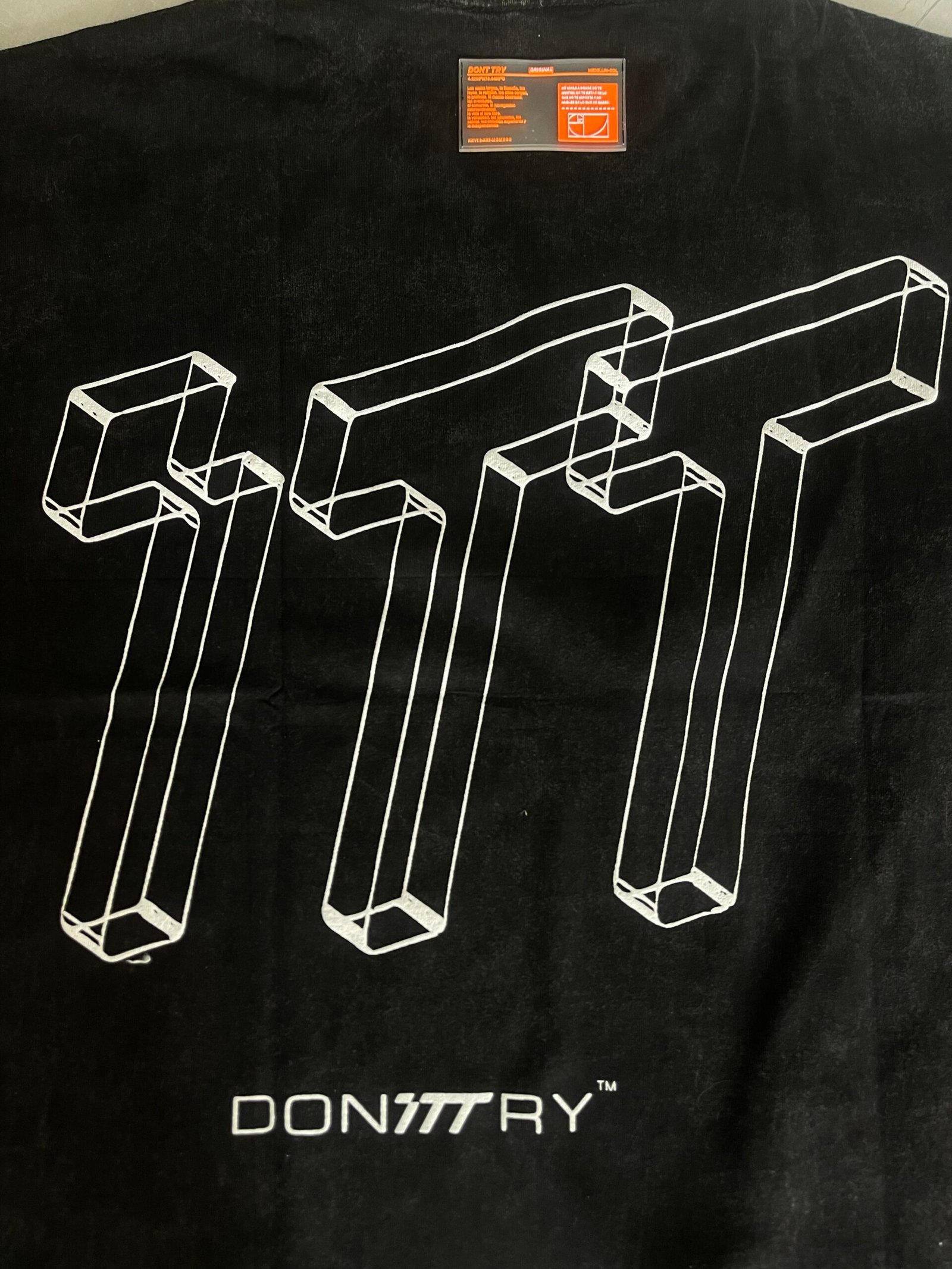 Camiseta Basic negra / negro oversize - Imagen 3