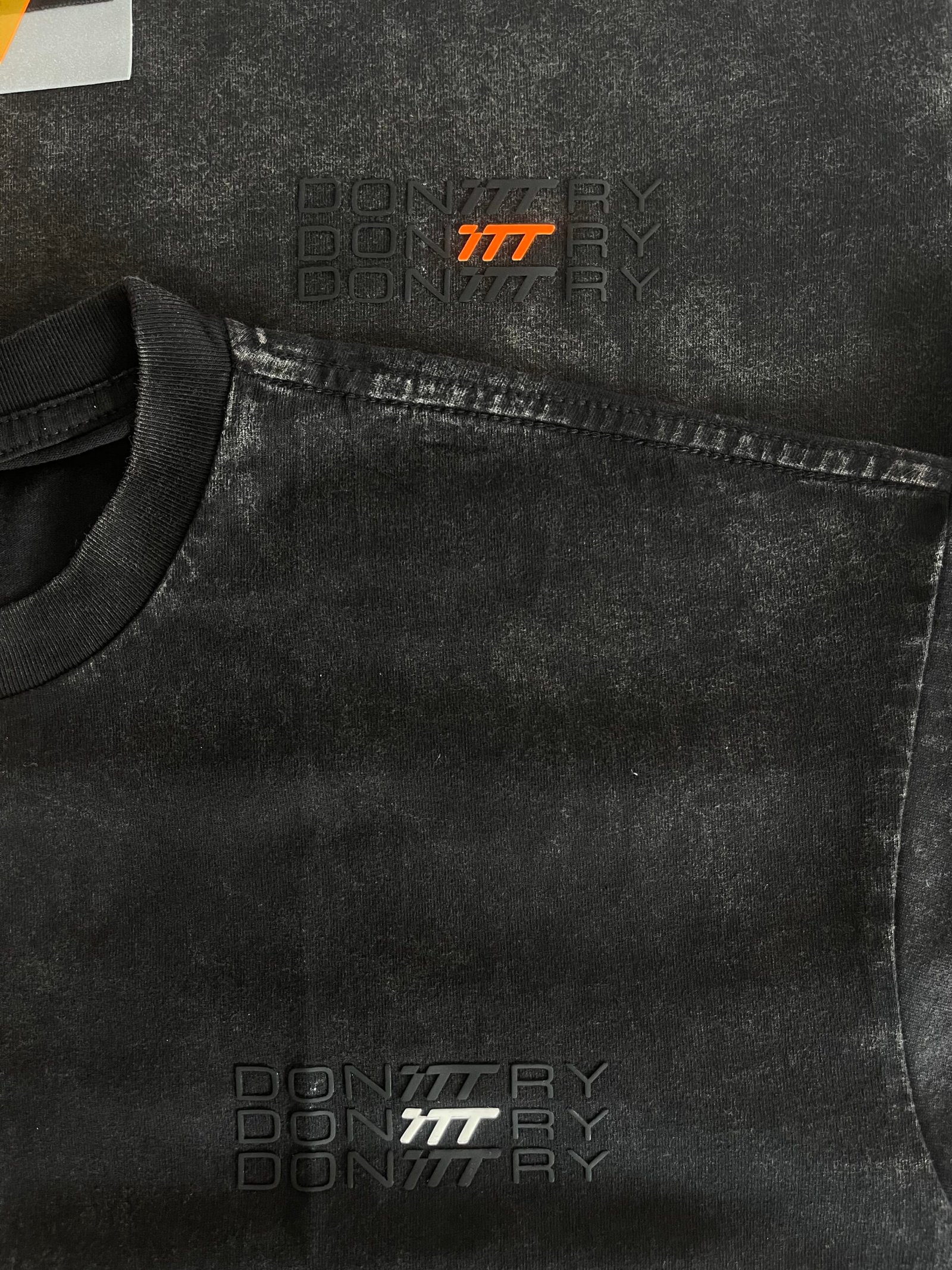 Camiseta Basic negra / negro oversize - Imagen 2