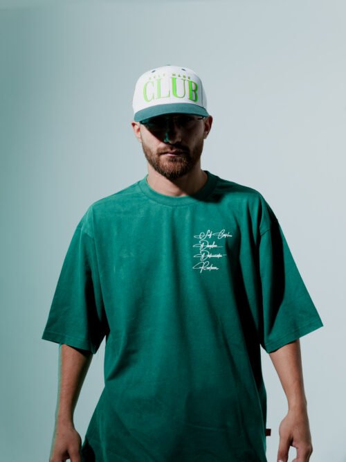 Camiseta 4 Facts verde oversize